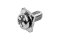 [E] น็อตยึดสายไฟ สแตนเลสชุบนิกเกิ้ล M5x10 mm พร้อมแหวนทรงสี่เหลี่ยม ขนาด 10x10 mm